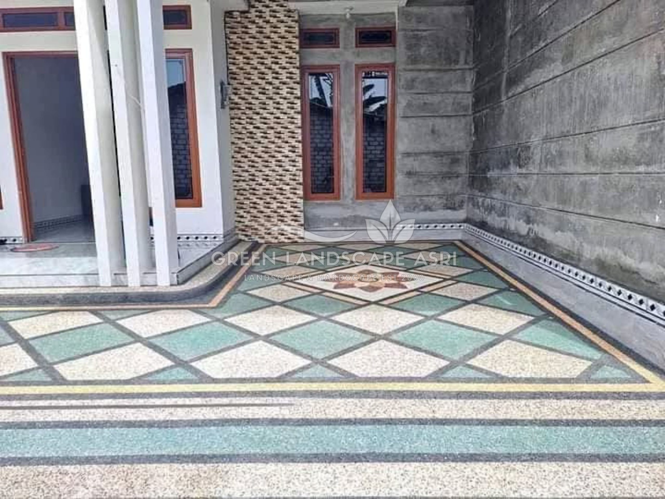 lantai batu sikat