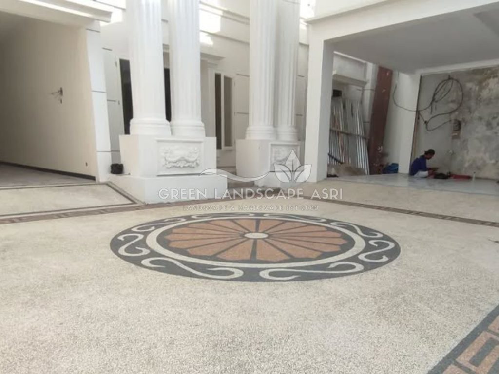 lantai batu sikat
