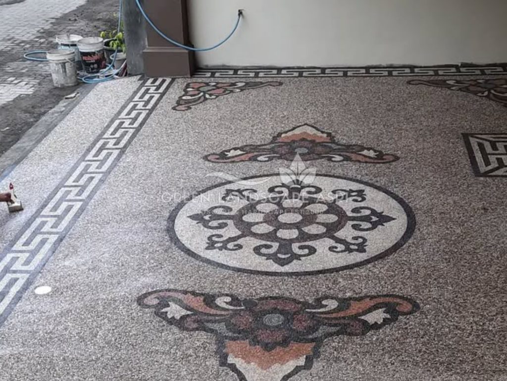lantai batu sikat