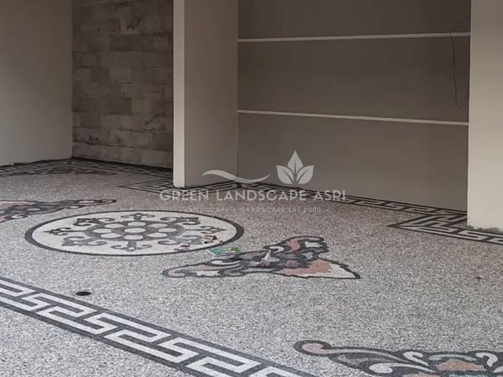lantai batu sikat