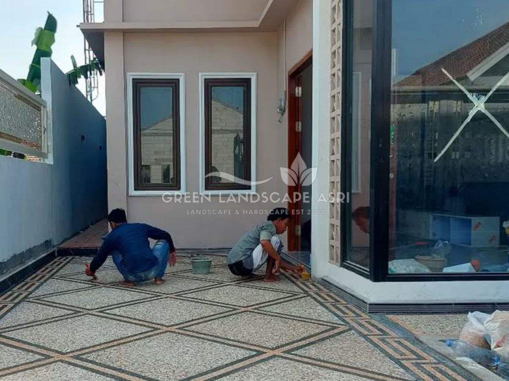 lantai batu sikat