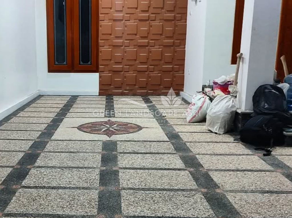 lantai batu sikat