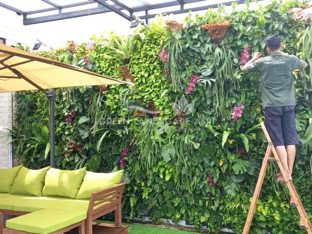 Jasa Vertical Garden Tanaman Asli