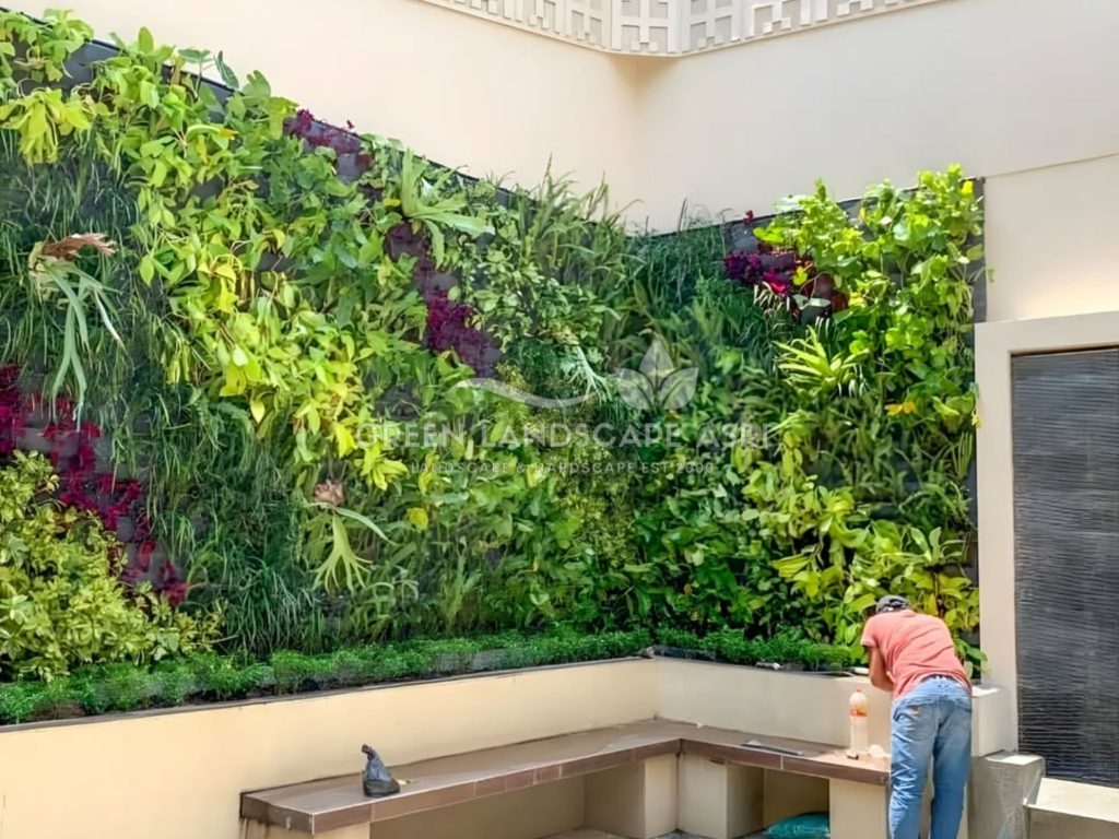Jasa Vertical Garden Tanaman Asli