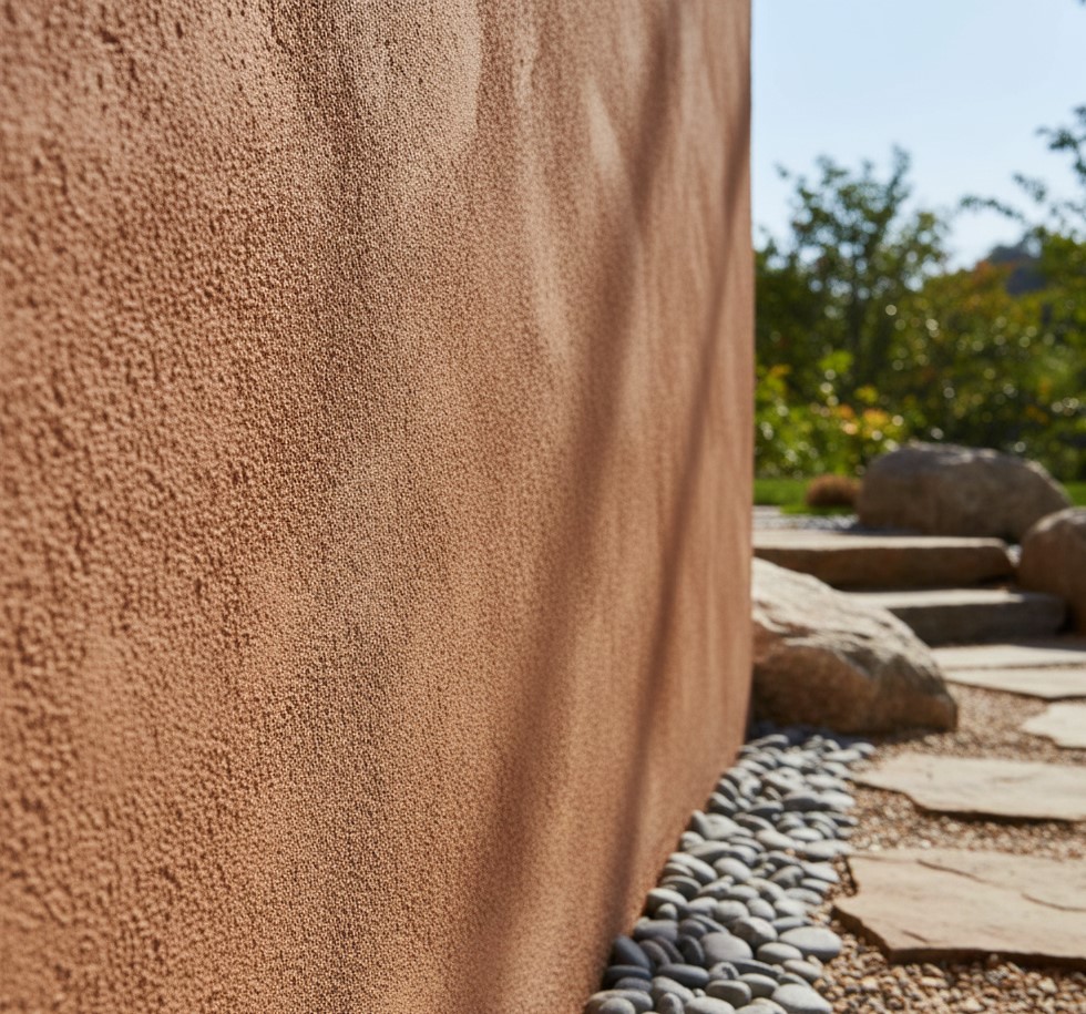 Cat Tekstur Natural untuk Dinding Dekat Area Batu