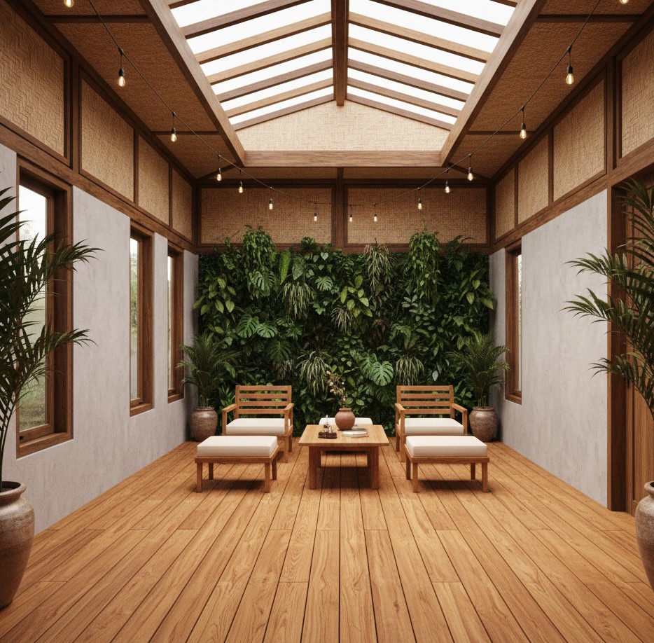 Decking Kayu Indoor untuk Suasana Hangat dan Natural